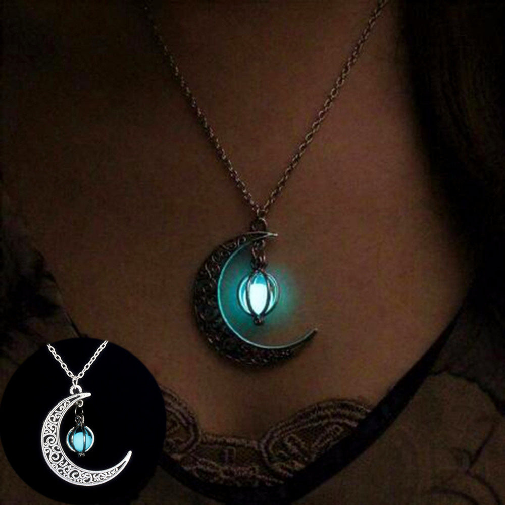 Luminous Moon Stone Healing Necklace  Women's Charm Gift