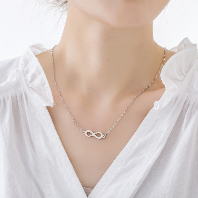 Infinite Women's All-match Digital 8 Necklace